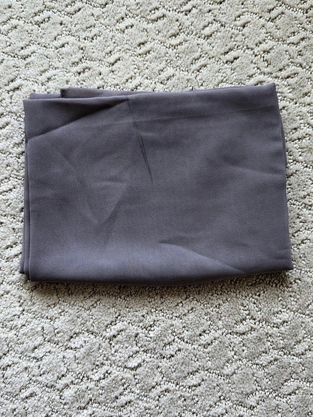 Gray hijab, material is chiffon